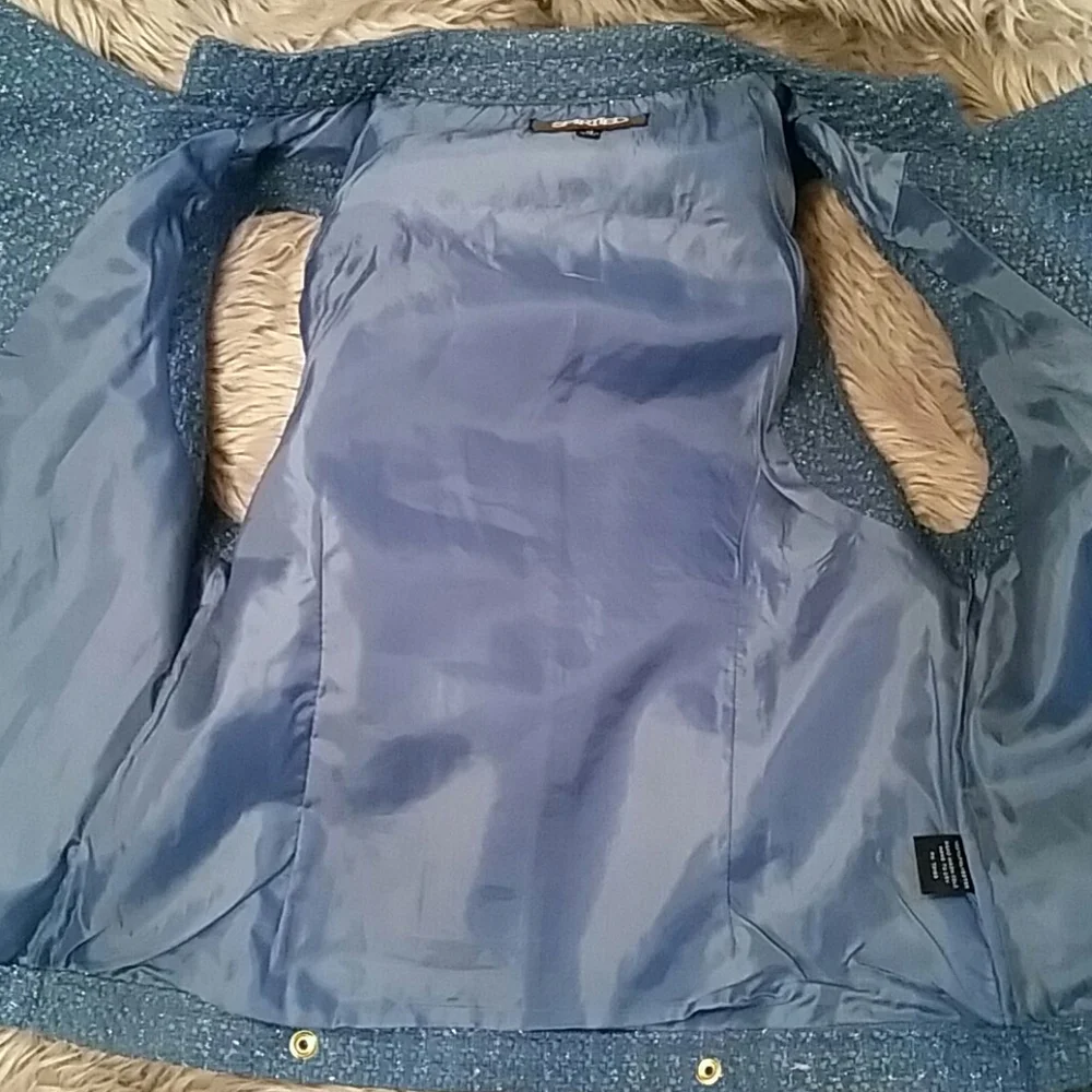 Randolph Duke lined boucle moto vest, XS - Picture 5 of 7